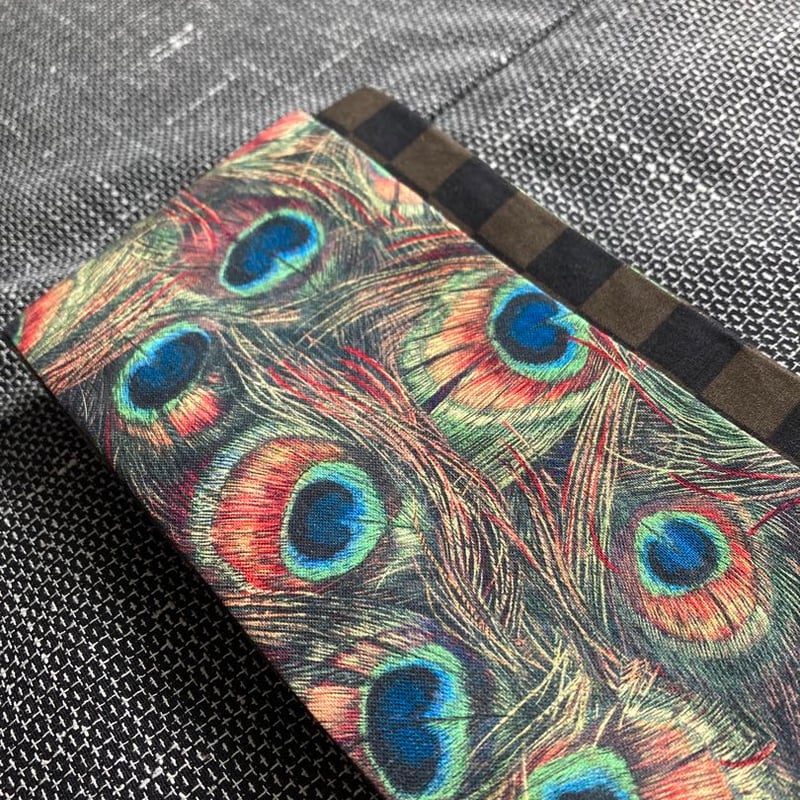 孔雀とブロックチェックのリバーシブル角帯 | 和や庵