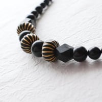 黒と金彩の男性用羽織紐
