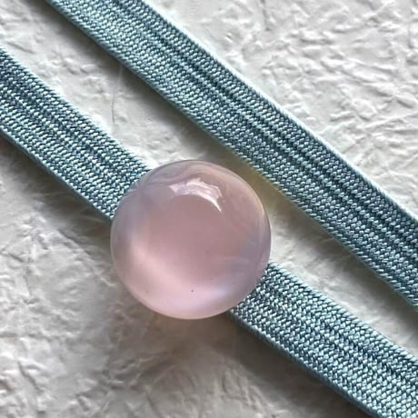 桜色の丸帯留め