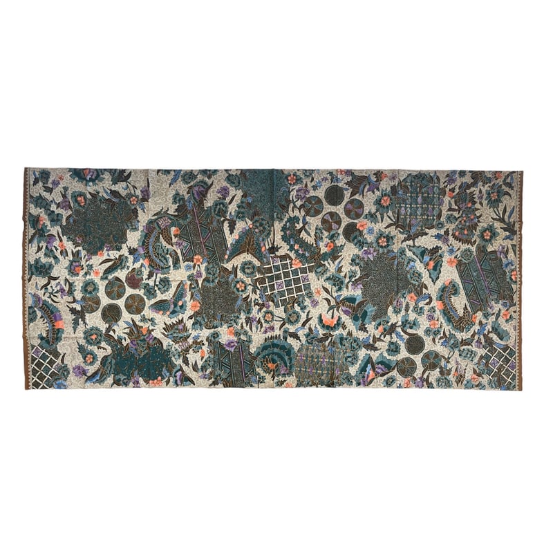 インドネシアで購入手描きバティック（臈纈染め）絵画