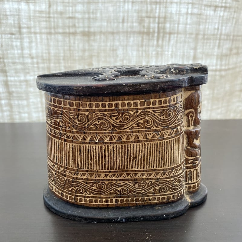 キアゲハ（1オス・インド/ラダック産） インドネシア スマトラ島バタック族の石灰入れ（S19022900-002