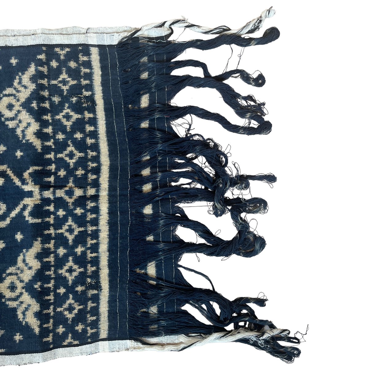 アンティーク 手染手織布 ダブルイカット バリ島グリンシン 無病息災歯のモチーフ アンティーク 手染手織布 ダブルイカット バリ島グリンシン 無病