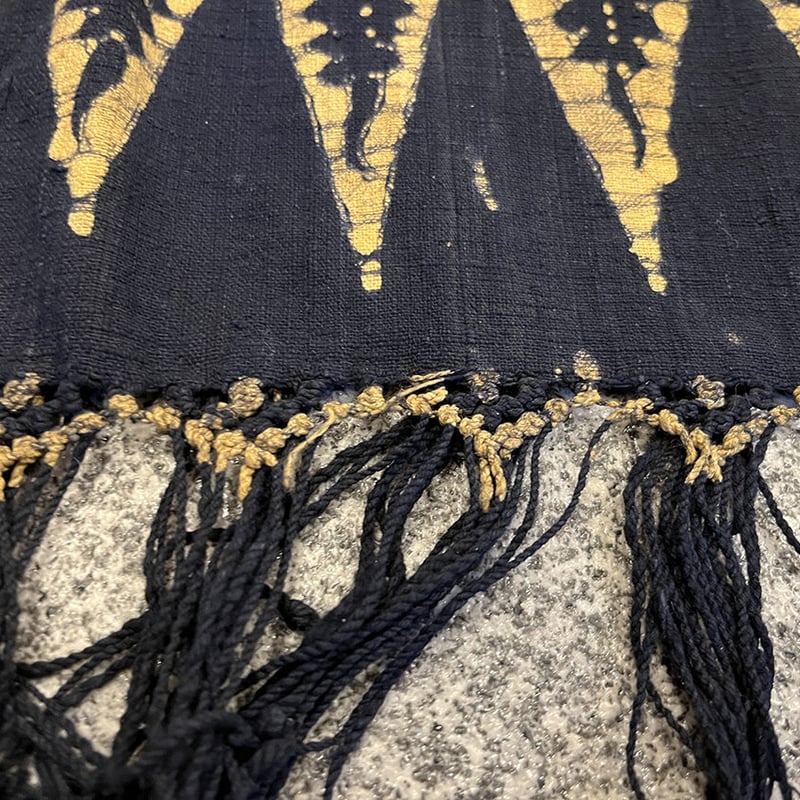 【トゥバン 手紡,手織布,茶綿,藍染バティック】蔵出し特価 022-254B トゥバン 手紡,手織布,茶綿,藍染バティック】蔵出し特価 022