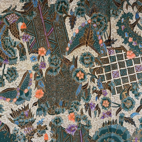 インドネシアで購入手描きバティック芸術品 インドネシア 手描きバティック - アジアの布専門店ウィージャ