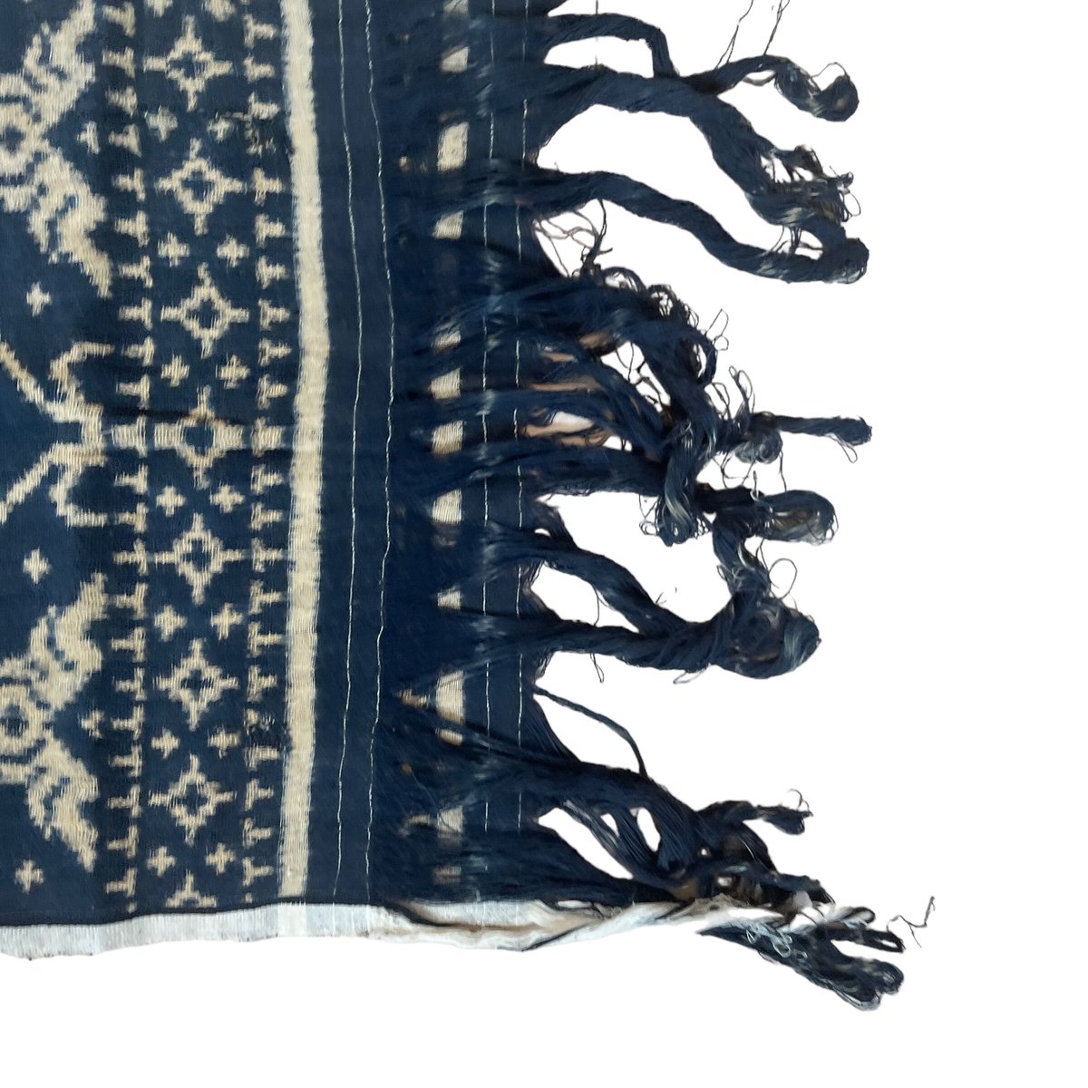 アンティーク 手染手織布 ダブルイカット バリ島グリンシン 無病息災歯のモチーフ アンティーク 手染手織布 ダブルイカット バリ島グリンシン 無病