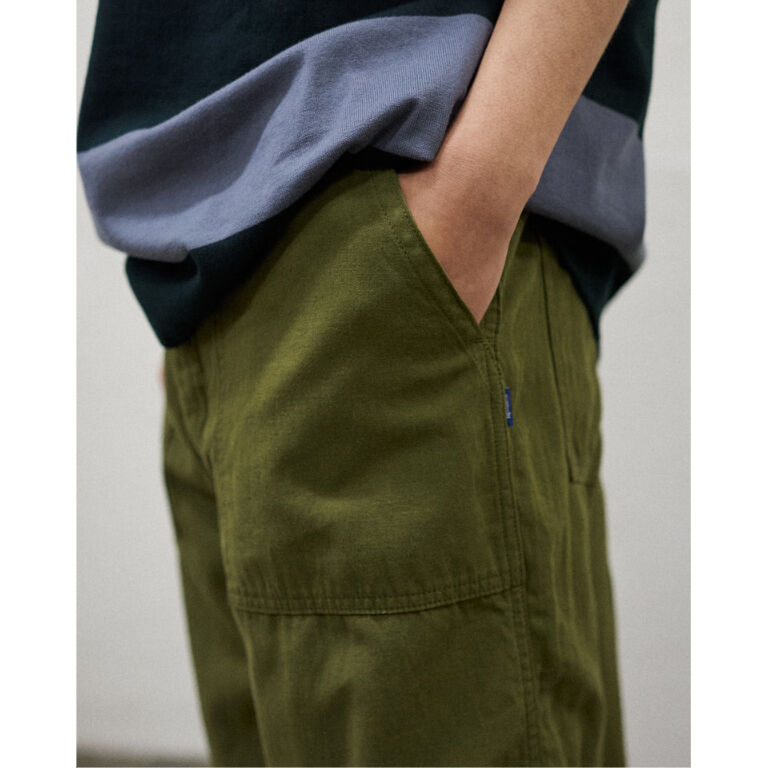 TapWater　Hemp Food Handler Pants　KHAKI