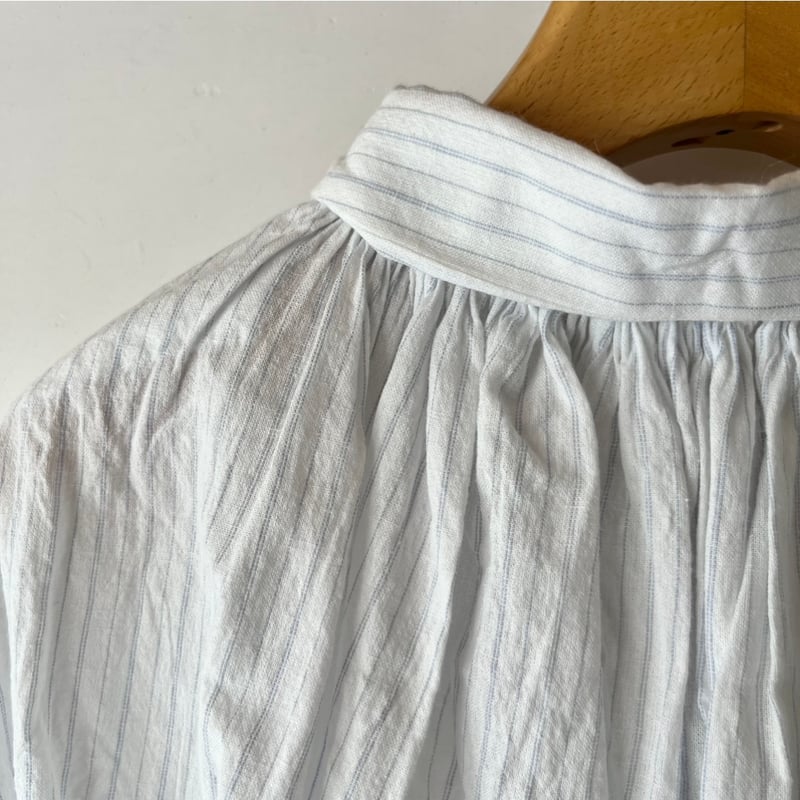 YAECA CANVAS DESIGN GATHER BLOUSE 94106 | BENTO