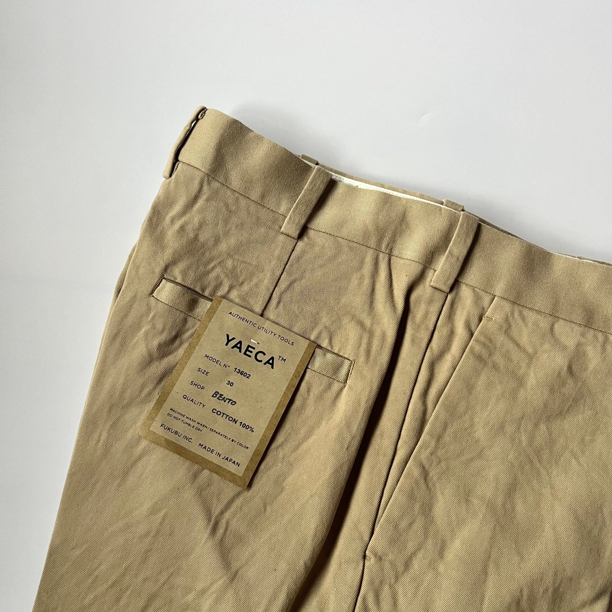YAECA デニムクリーズドショーツ （YAECA MEN CHINO CLOTH PANTS 