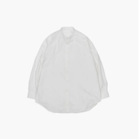 Graphpaper WOMEN　Oxford Oversized Band Collar Shirt　GL233-50027B