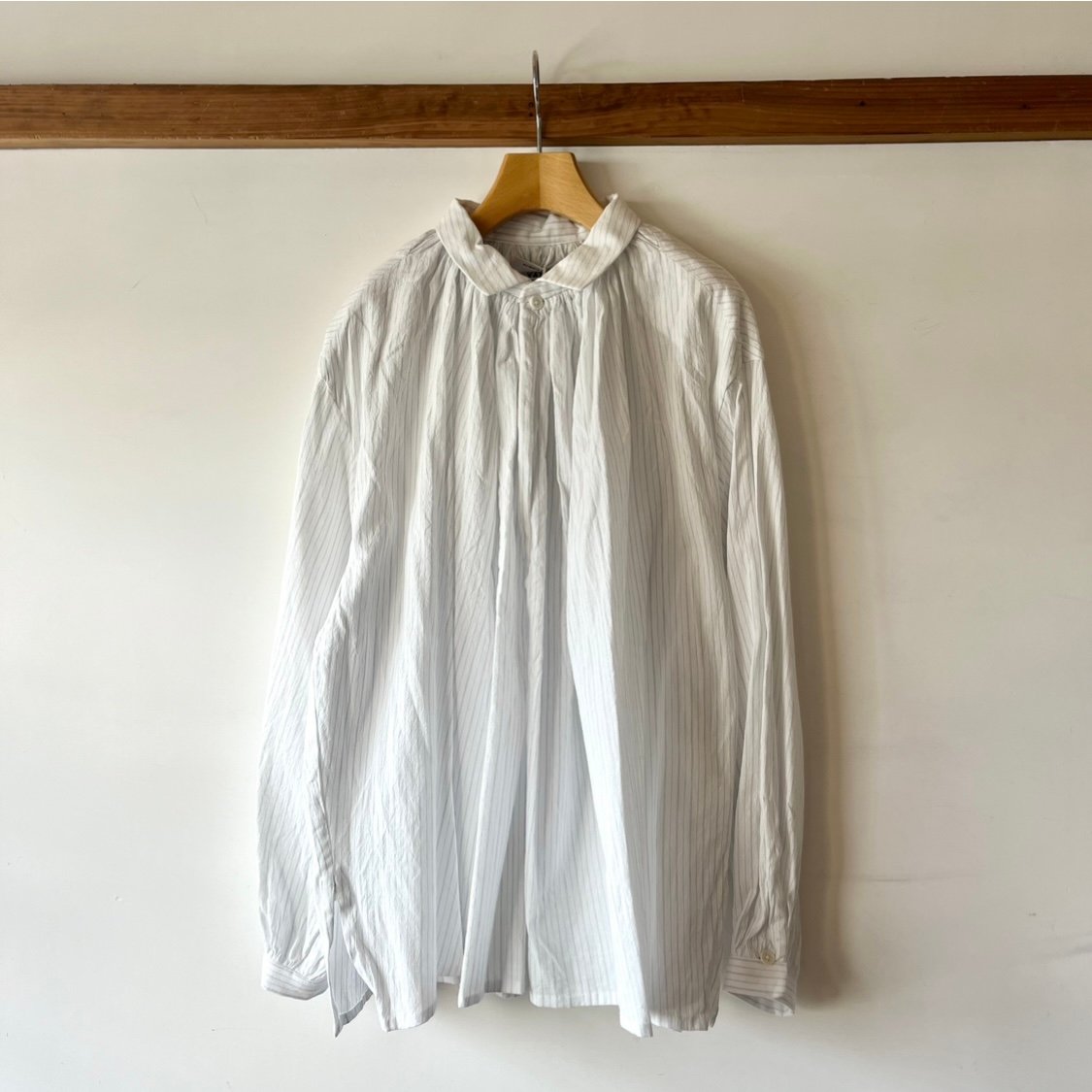 YAECA CANVAS DESIGN GATHER BLOUSE 94106 | BENTO