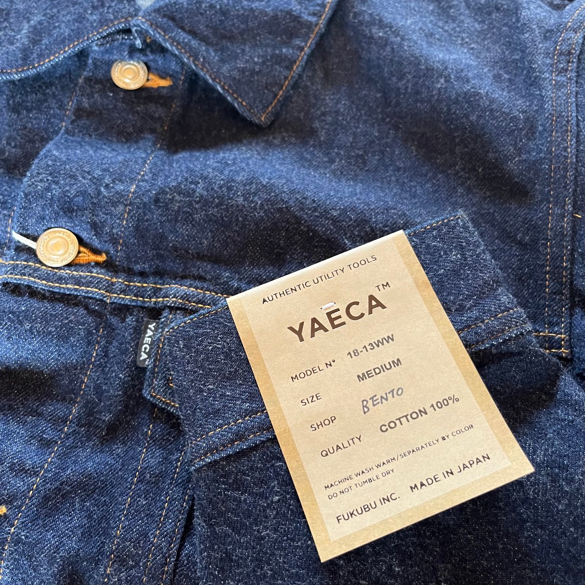 YAECA MEN DENIM JACKET 18-13WW | BENTO YAECA MEN DENIM JACKET 18-13WW | BENTO