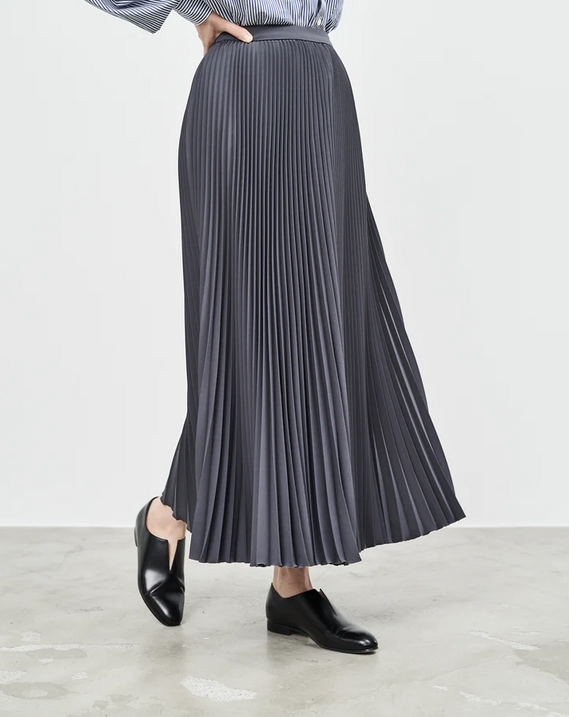 Graphpaper WOMEN Satin Pleats Skirt GL223-40090