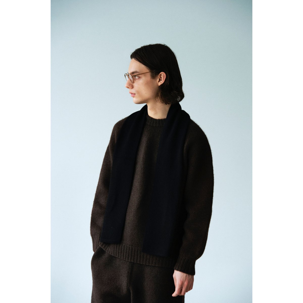 AP STUDIO WALENODE Tibetan yak cape ブラック AP STUDIO WALENODE Tibetan yak cape ブラック
