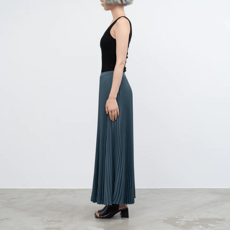 Graphpaper Satin Pleats Skirt - ロングスカート