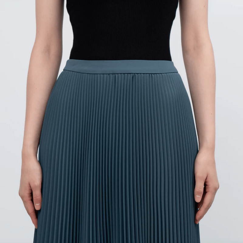 Graphpaper WOMEN Satin Pleats Skirt GL231-40297...