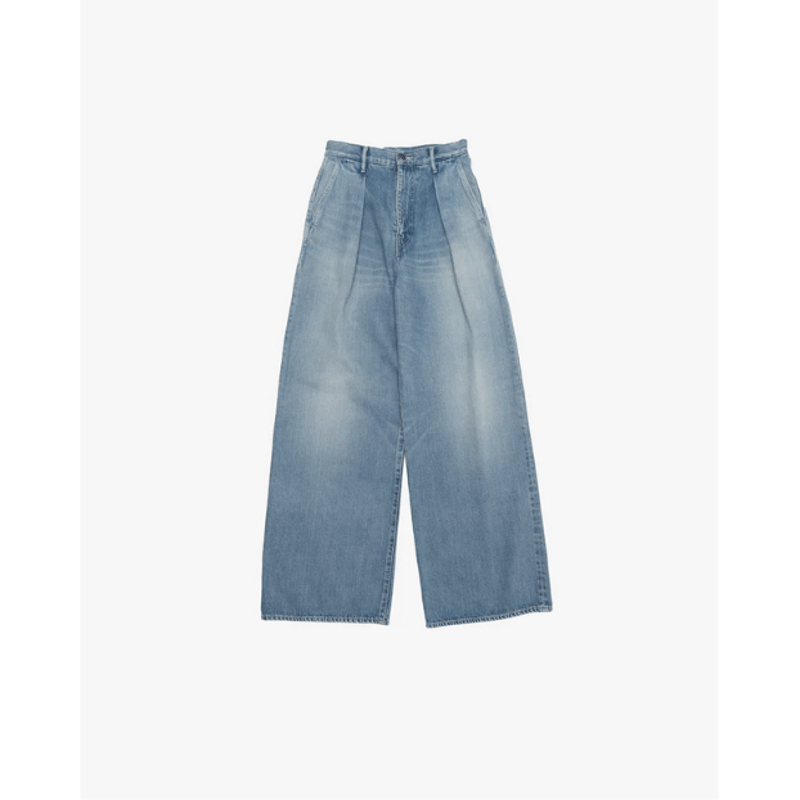 Graphpaper WOMEN Selvage Denim Two Tuck Wide Pa