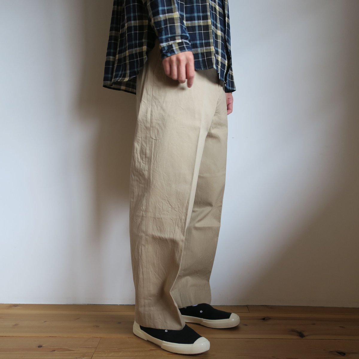 53091● YAECA CHINO CLOTH PANTS CREASED