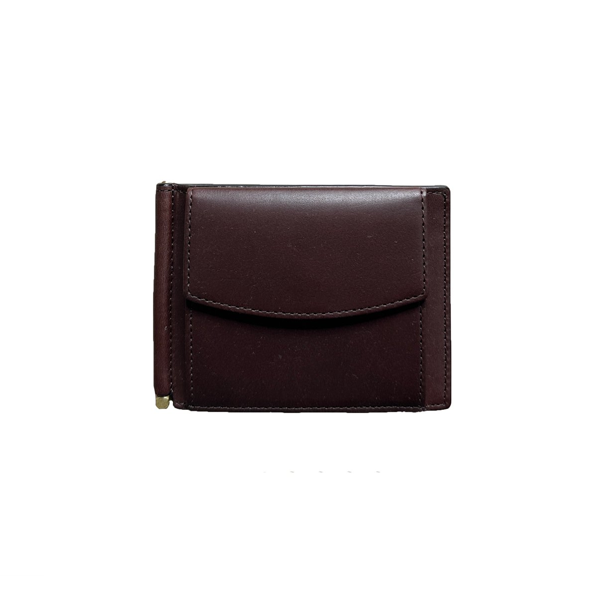 Bill clip wallet / Brown | WARENFAUS