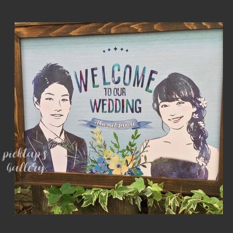 ■picktap's gallery■ナチュラルブーケ　A3サイズ<額無し>