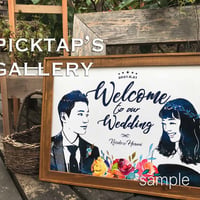 ■picktap's gallery■インパクトブーケ　A1サイズ<額無し>ウェルカムボード