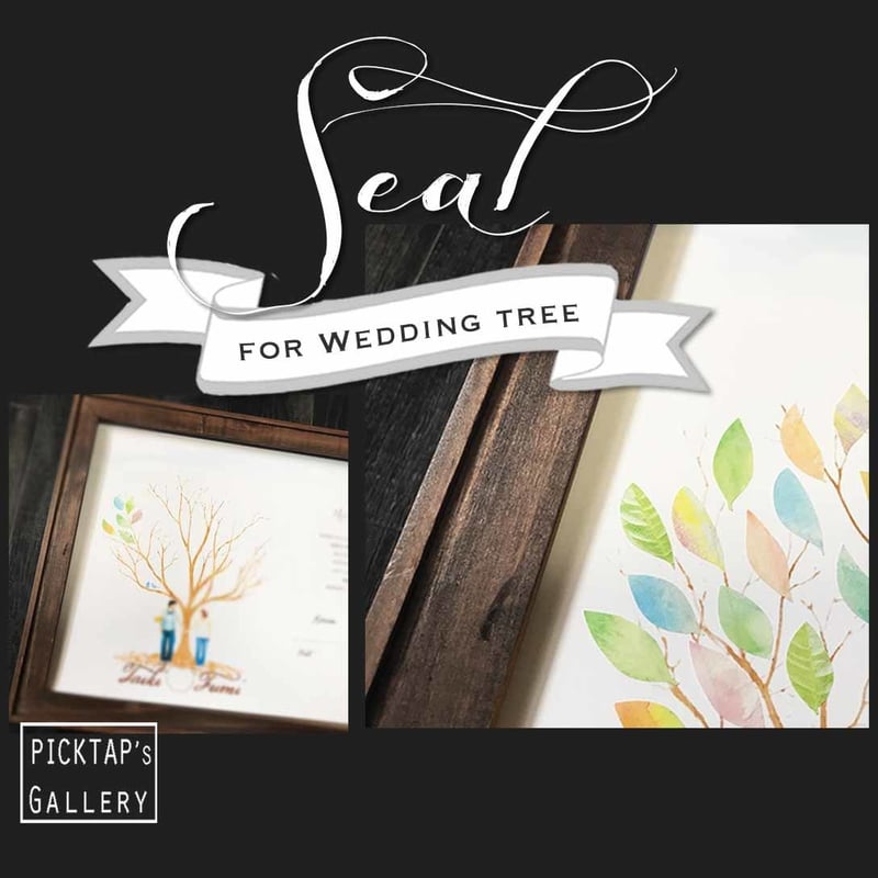 ウェディングツリー用 リーフシール(緑系/カラフル) □picktap's