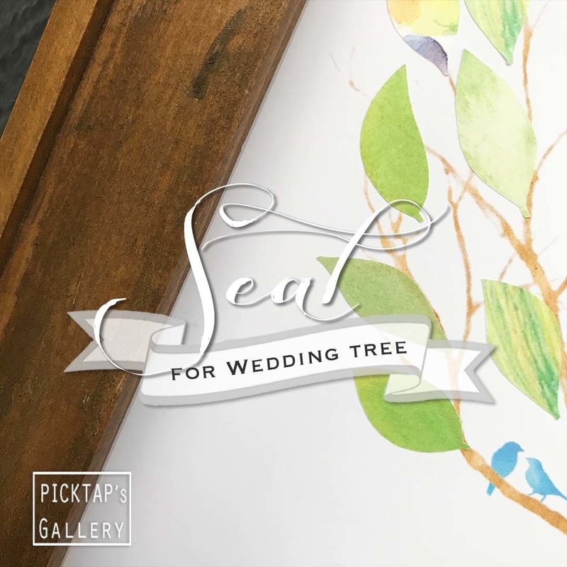 ウェディングツリー用 リーフシール(緑系/カラフル) □picktap's