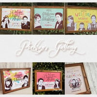 ■picktap's galleryウッド額セット■ウェルカムボード A3サイズ