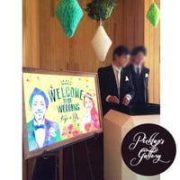■picktap's gallery■額セット　ウェルカムボード　A2サイズ