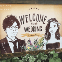 ■picktap's gallery■ラスティックブーケ　A3サイズ　インパクトブーケ