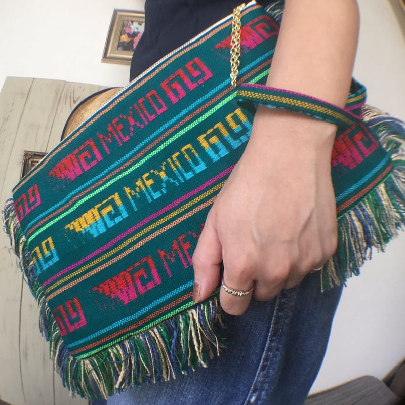 Paso a Paso] フリンジクラッチバッグ(エスニック) | SENTIDO 