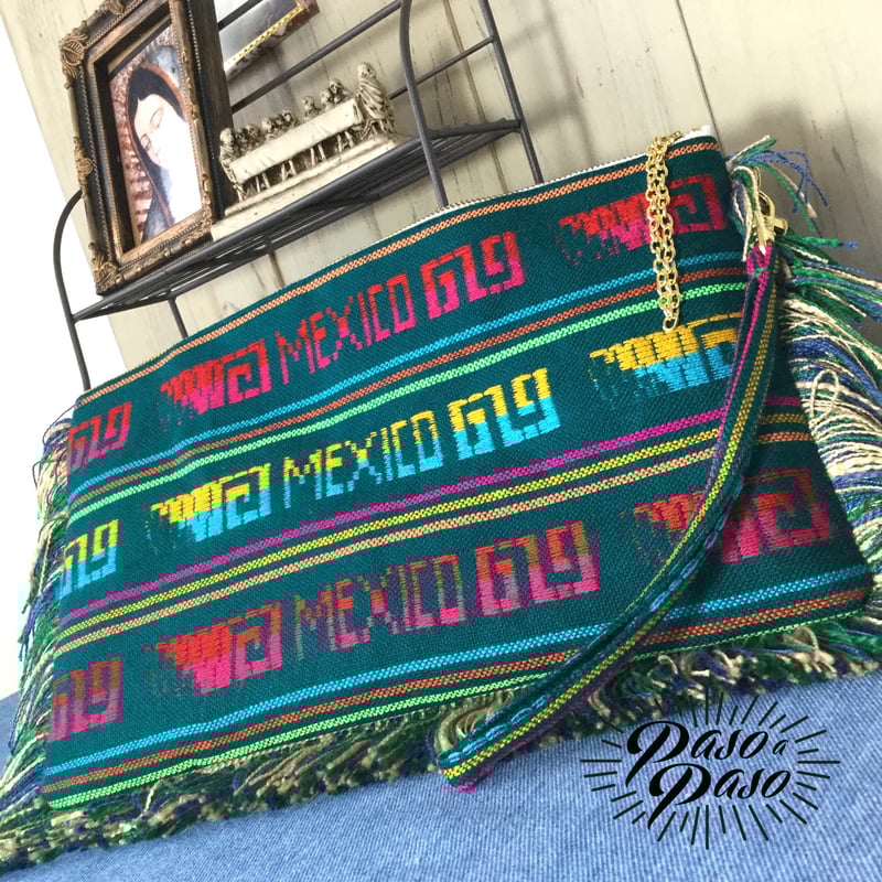 Paso a Paso] フリンジクラッチバッグ(エスニック) | SENTIDO 