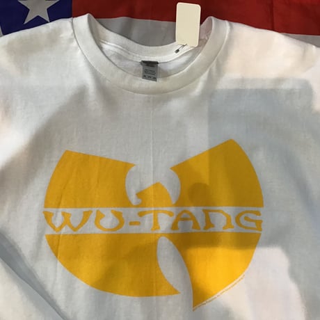 WU -TANG CLAN official  logo LONGSLEEVE tee white