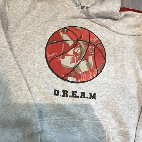DISCO DREAM basketball HOODIE ASH