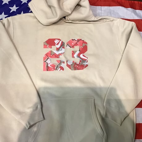 DISCO SHOES  BOX #23 HOODIE サンドベージュ
