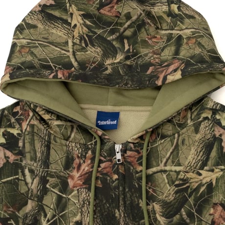 INTERBREED Camouflage Heavy Weight Zip Hoodie(RT)
