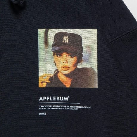 APPLEBUM TOOTHPICK GIRL SWEAT PARKA NAVY
