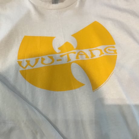 WU -TANG CLAN official  logo LONGSLEEVE tee white