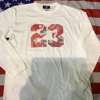DISCO SHOES BOX #23 longsleeve Tee white