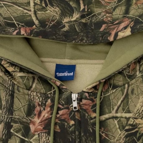 INTERBREED Camouflage Heavy Weight Zip Hoodie(RT)