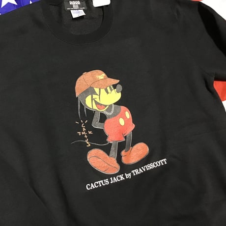 DISCO  Travis mouse crew neck sweat BLACK