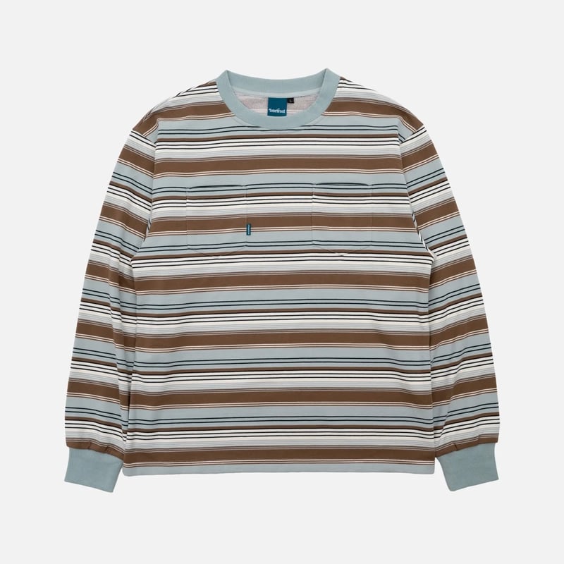 INTERBREED French Terry Striped Tee / Sax (サックス