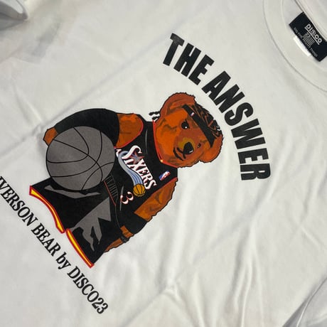 DISCO THE ANSWER BEAR tee white