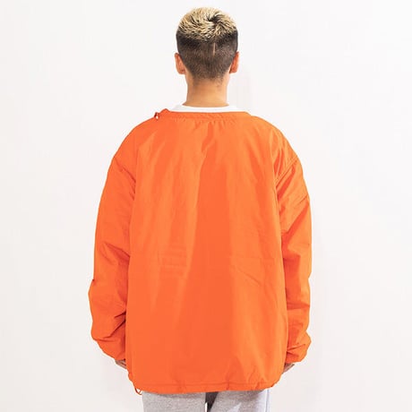 APPLEBUM crew neck pullover jacket Orange