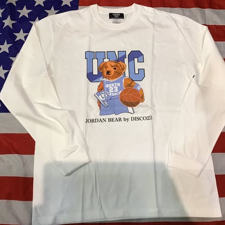 DISCO UNC  BEAR  longsleeve tee