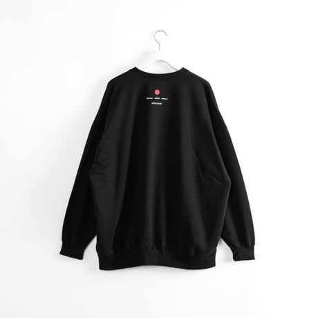 APPLEBUM ごっつアップルバム　crew sweat BLACK