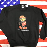DISCO  Travis mouse crew neck sweat BLACK