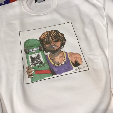 DISCO x JUN INAGAWA  KB crew neck  sweat