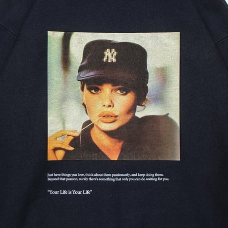 APPLEBUM TOOTHPICK GIRL SWEAT PARKA NAVY