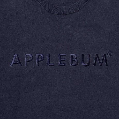 APPLEBUM embroidery logo tee navy