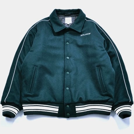 APPLEBUM collared melton stadium jacket